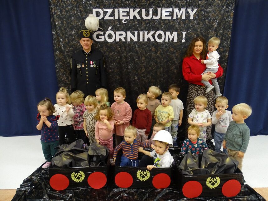 Wspólne zdjęcie z górnikiem