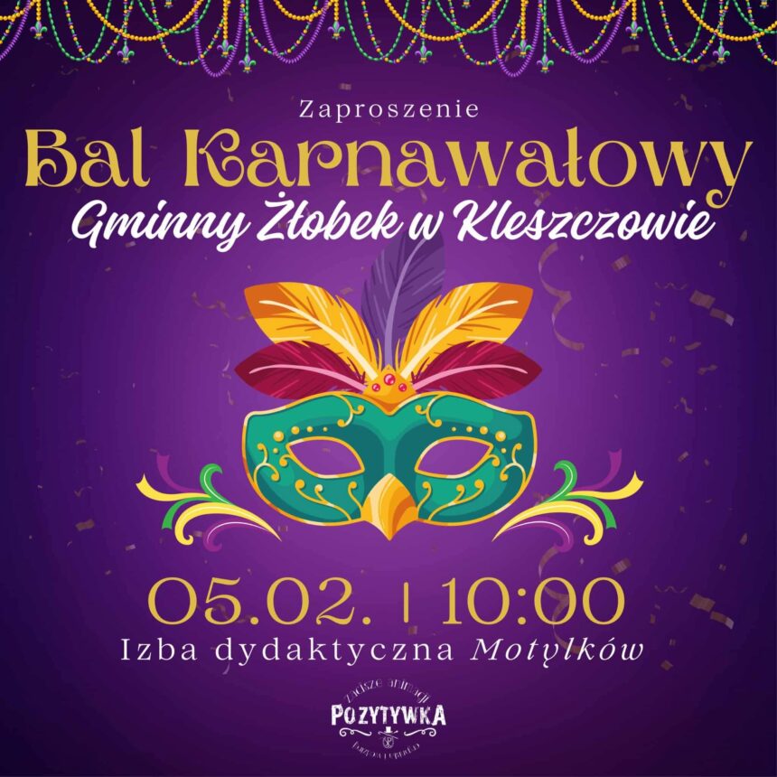 Zaproszenie BAL KARNAWAŁOWY 2026