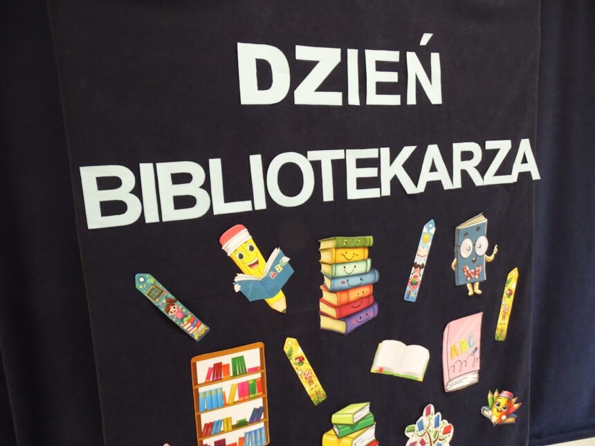 Napis Dzień Bibliotekarza