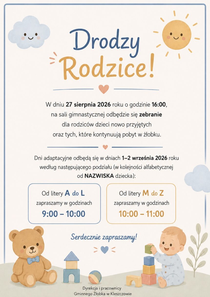 Zebranie z rodzicami!