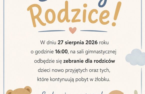 Zebranie z rodzicami Zebranie z rodzicami