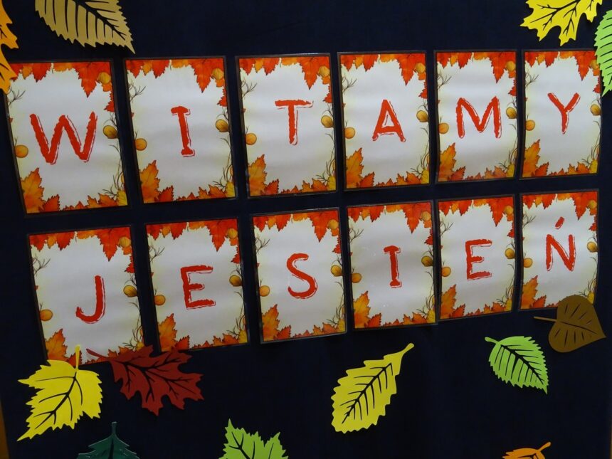 napis Witamy Jesień